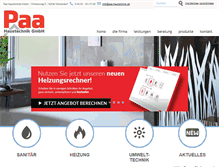 Tablet Screenshot of paa-haustechnik.de